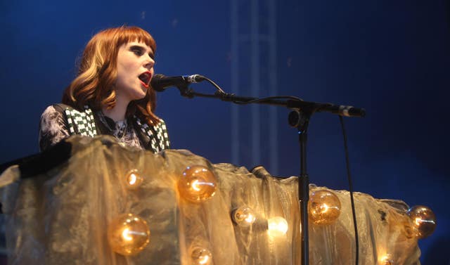 Kate Nash performs at a festival