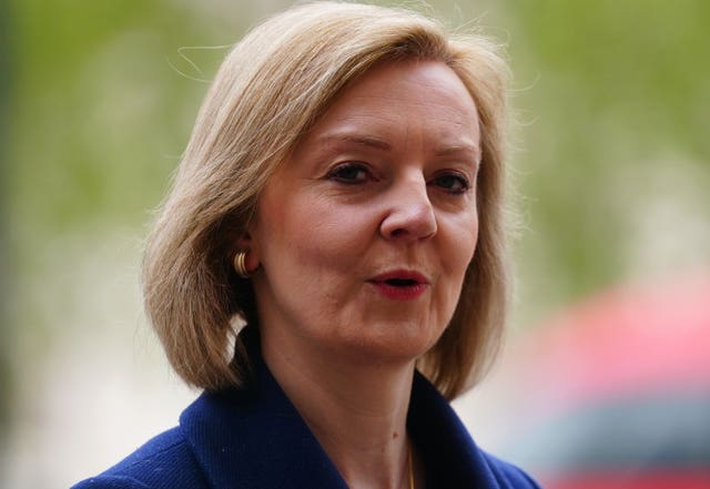 Foreign Secretary Liz Truss (Victoria Jones/PA)