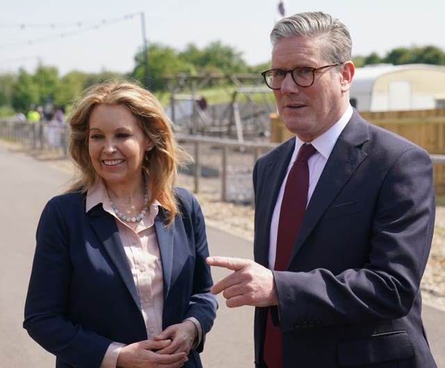New Labour MP Natalie Elphicke and Labour Party leader Sir Keir Starmer