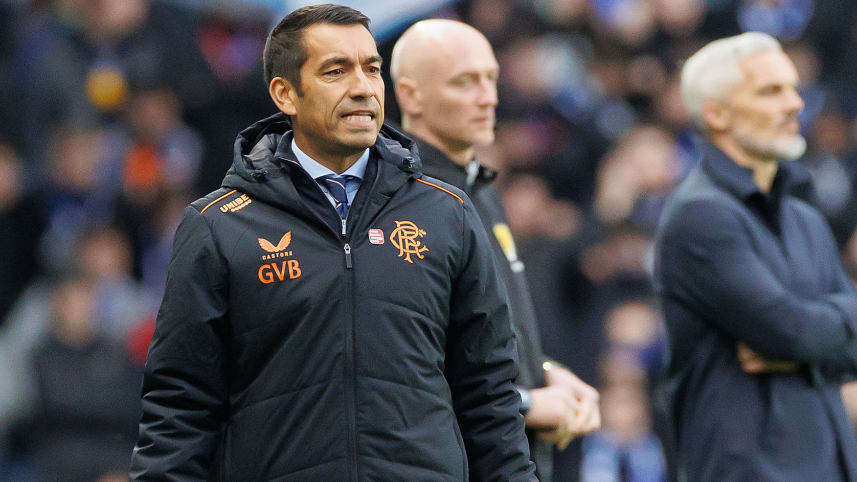 Giovanni van Bronckhorst is under pressure at Rangers (Steve Welsh/PA)