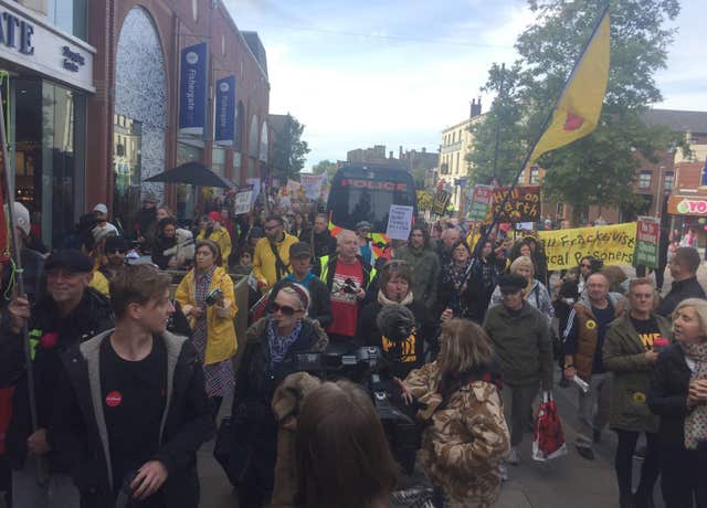 Fracking protest