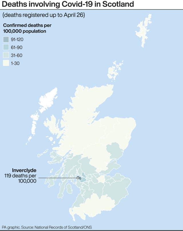 HEALTH Coronavirus Scotland Deaths