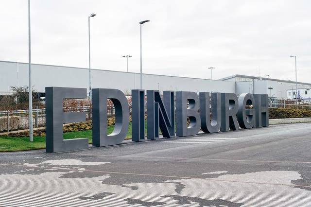Edinburgh Airport sign