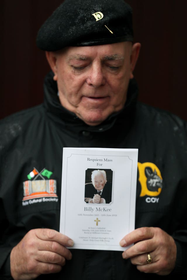 Billy McKee funeral