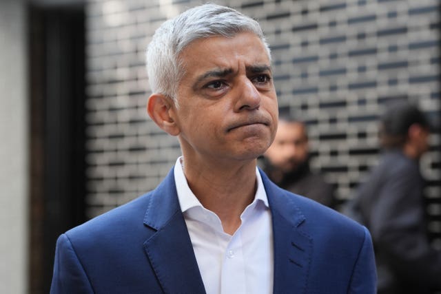 Sir Sadiq Khan speaks at the launch of the Grassroots Music Tube Map at Outernet Arcade, London