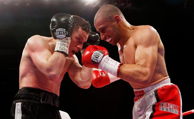 Curtis Woodhouse, right, was a £1million footballer before his boxing career 