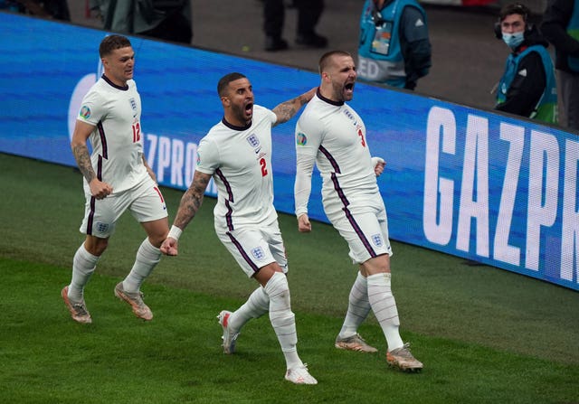 Luke Shaw opened the scoring after just two minutes with his first England goal