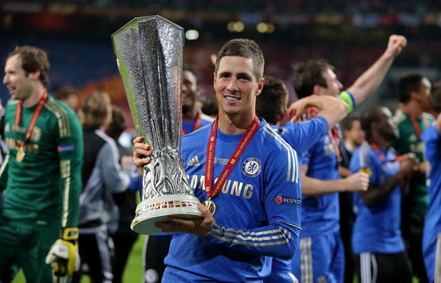 Torres lifted the Europa League trophy with Chelsea in 2013