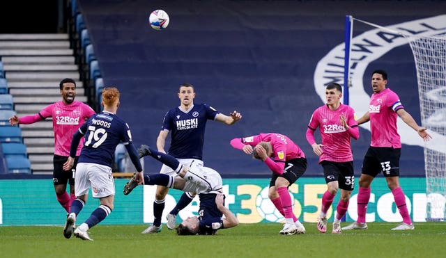 Derby were the visitors at Millwall