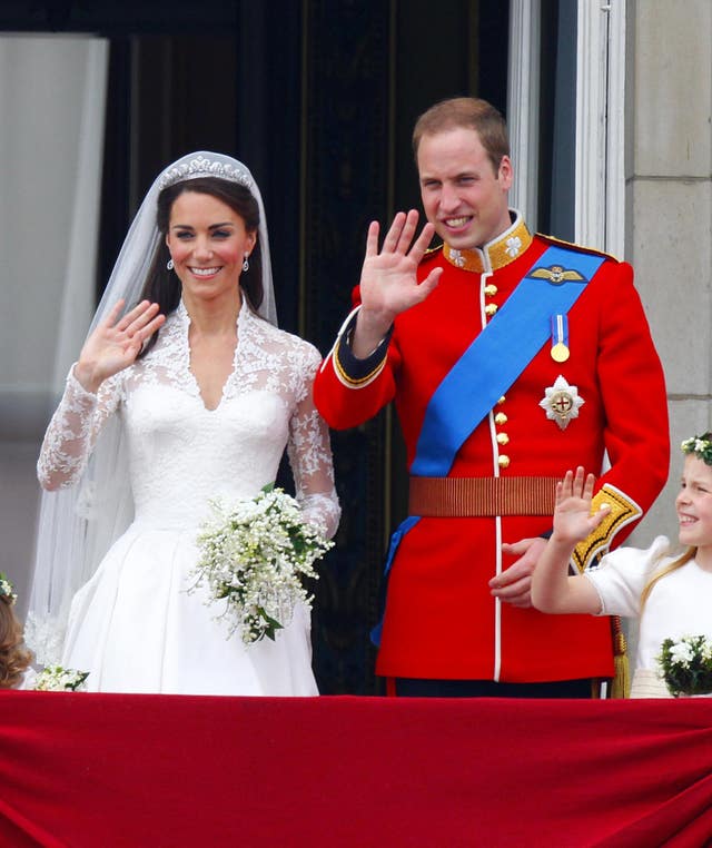 Kate and William on their wedding day in 2011