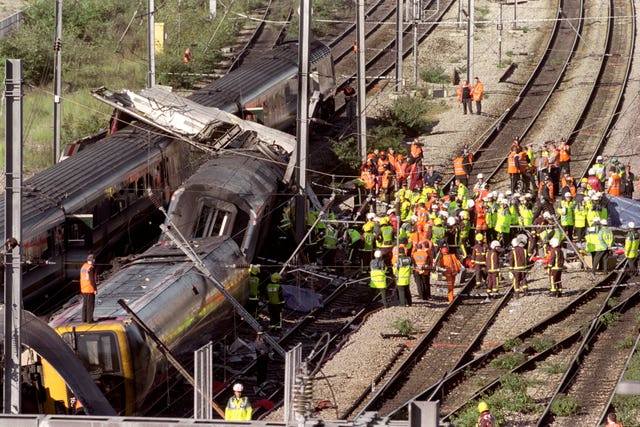 Paddington Rail Crash anniversary