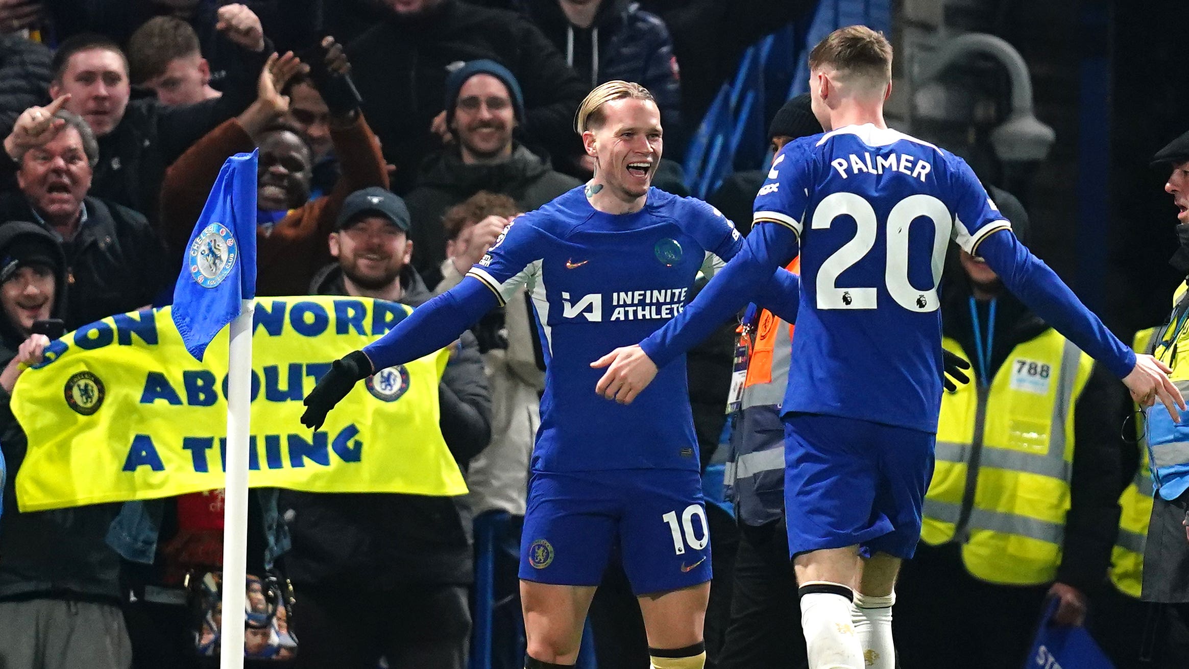Mykhaylo Mudryk scored a brilliant goal as Chelsea beat Newcastle 3-2 at Stamford Bridge (John Walton/PA)