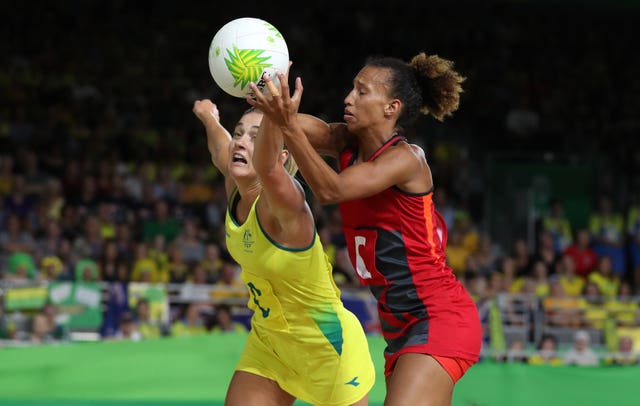 Serena Guthrie in action in the 2018 Commonwealth Games final against Australia 