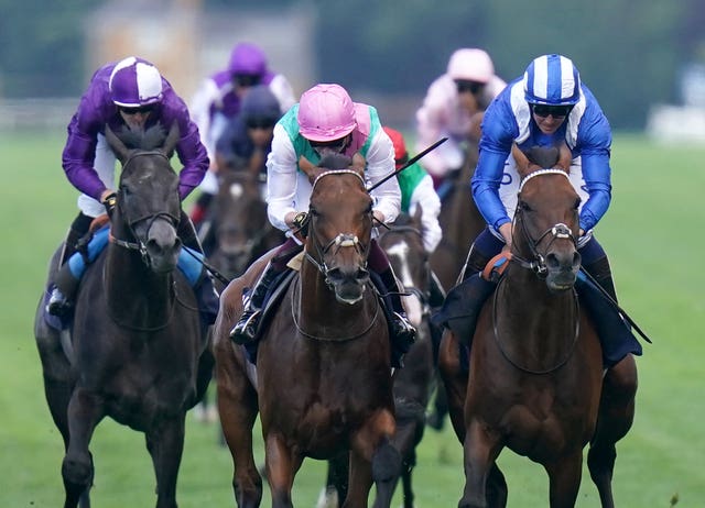 Westover (left) and Hukum (right) fought out the finish to the King George And Queen Elizabeth Stakes at Ascot