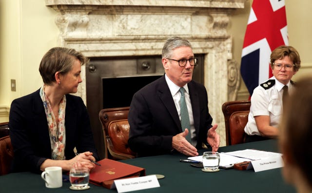 Sir Keir Starmer chairs a meeting