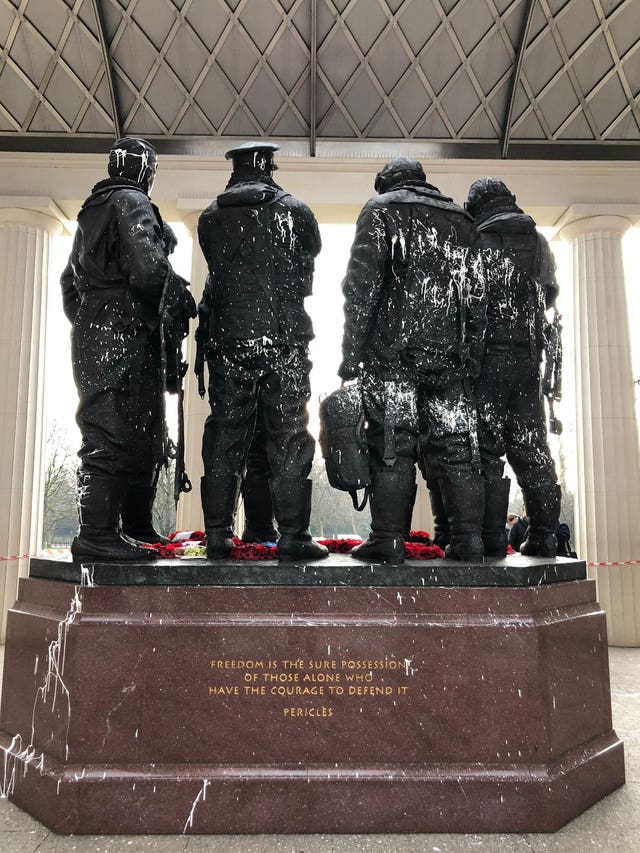 Bomber Command memorial vandalised