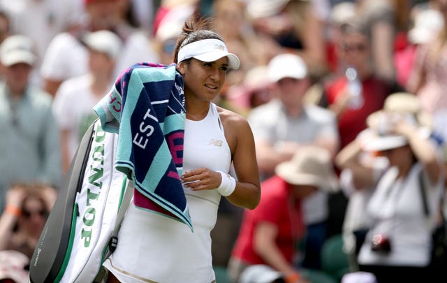 Heather Watson could not make round three at SW19