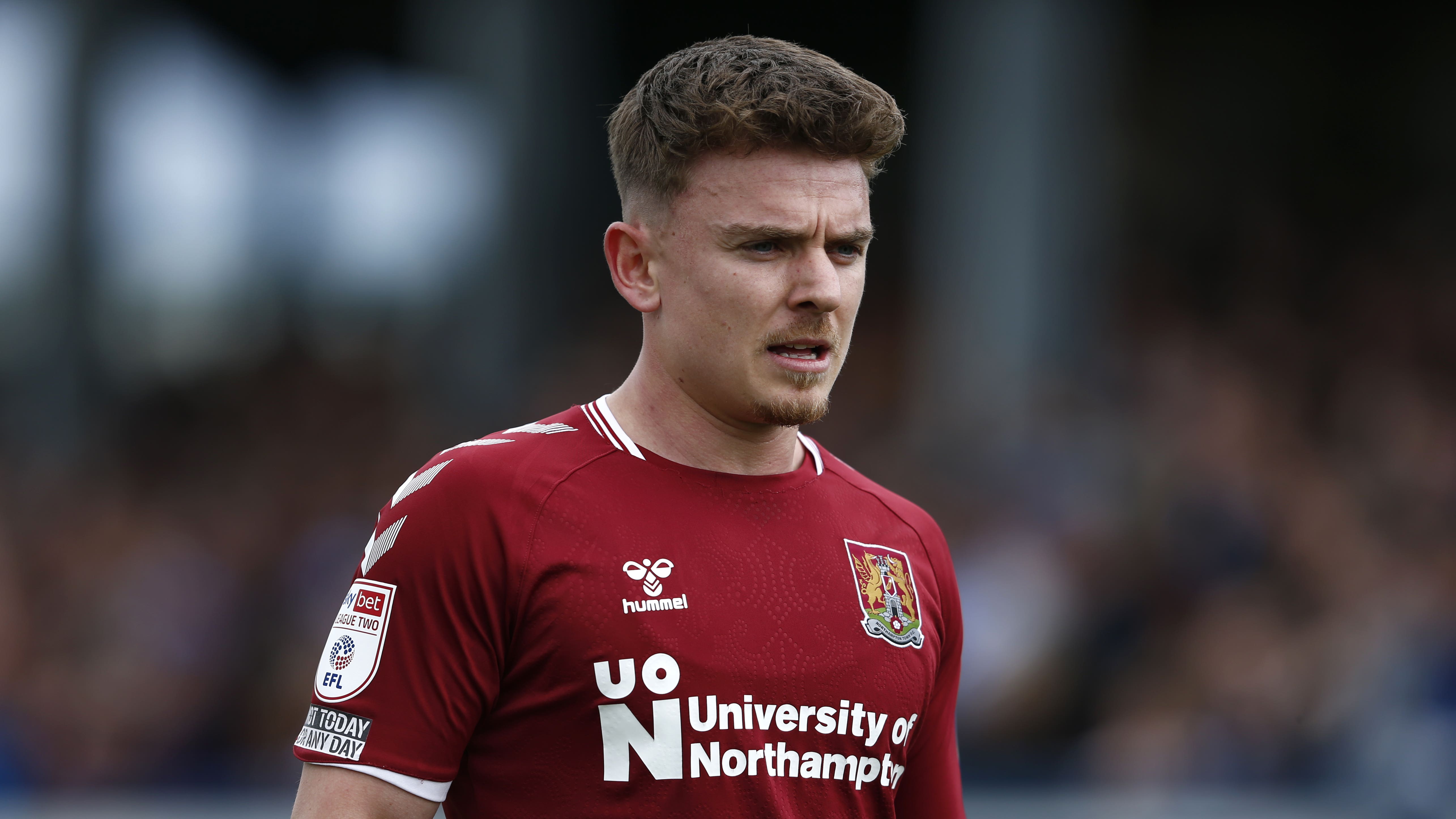 Sam Hoskins had Northampton’s best chance late on (Will Matthews/PA).