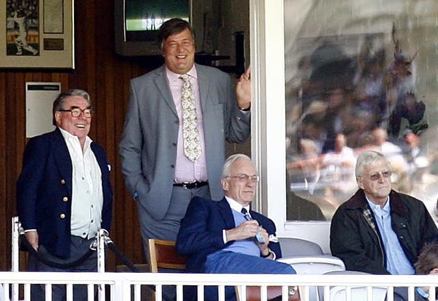 Watching cricket with Ronnie Corbitt and Stephen Fry at Lord’s in 2008 