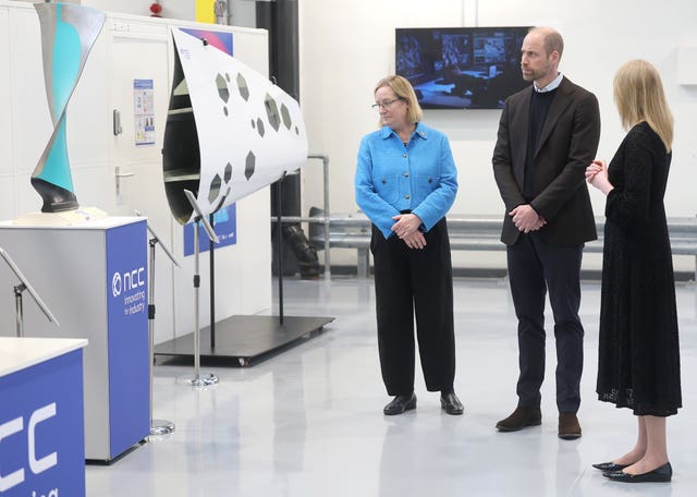 The Prince of Wales with scientists during a visit to the University of Bristol’s Isambard-AI supercomputer and NCC, a world-leading innovation organisation, in Bristol