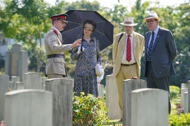 Princess Royal visits war graves