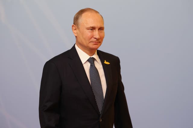Russian president Vladimir Putin attends the G20 summit in Hamburg