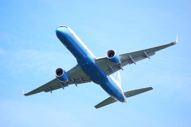 Air Force One flies over Bethpage Black