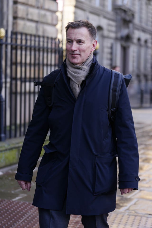 Jeremy Hunt arrives to give evidence at the Thirlwall Inquiry