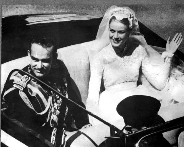 Prince Ranier 111 and his bride, Princess Grace
