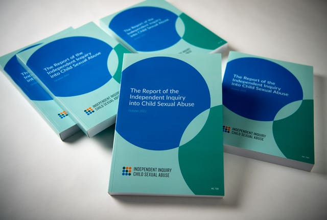 Copies of the final inquiry IICSA report into child sexual abuse