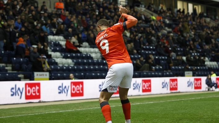 Luton Town’s Carlton Morris scored again (Richard Sellers/PA)