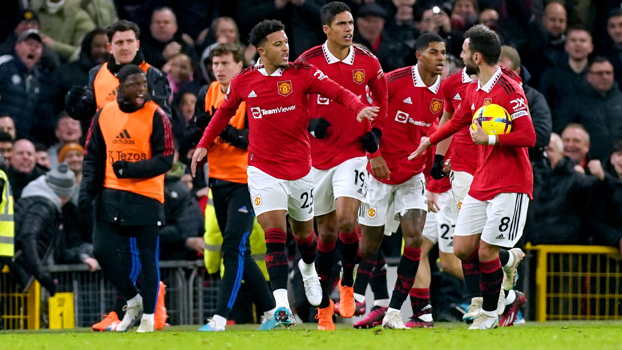 Jadon Sancho equalised for the hosts (Martin Rickett/PA)