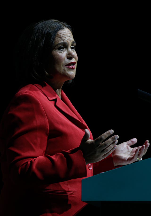 Sinn Fein leader Mary Lou McDonald