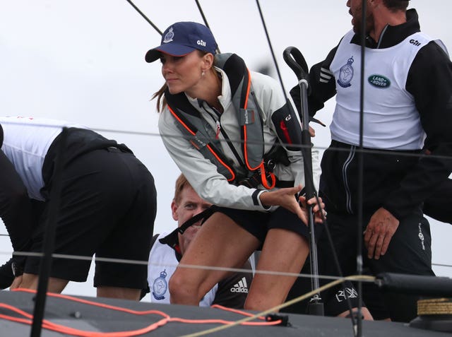 The Duchess of Cambridge took part in the King’s Cup regatta
