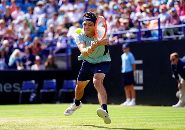 Taylor Fritz overcame fellow American Maxime Cressy in three sets