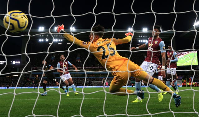 Manchester City ran riot at Villa Park