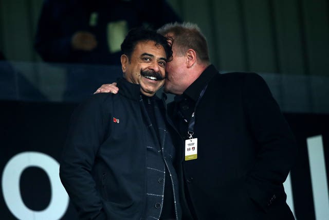 Fulham owner Shahid Khan, left, met with Marco Silva in Portugal to discuss the Craven Cottage vacancy