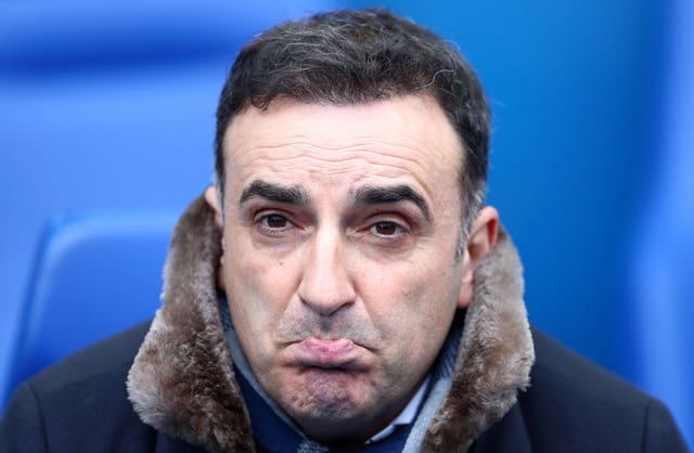 Carlos Carvalhal failed to keep Swansea in the Premier League (Tim Goode/PA)