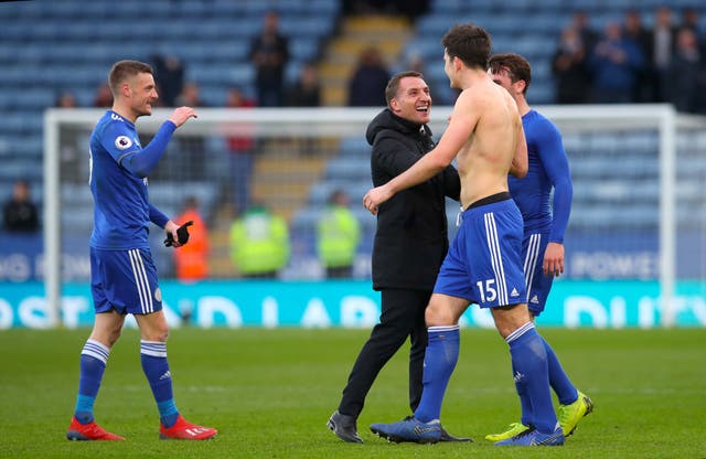 Brendan Rodgers and Harry Maguire