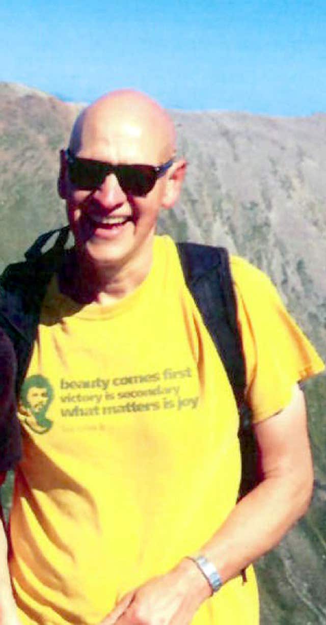 Alan Gibson, 56, who is one of the two missing hillwalkers (Police Scotland/PA)