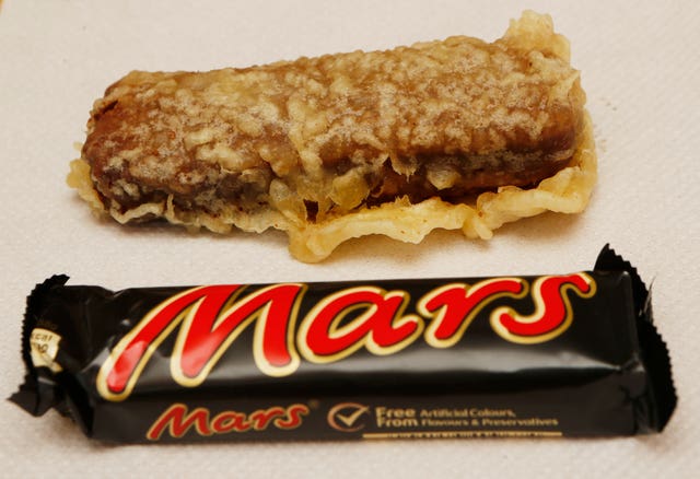 A deep fried Mars Bar