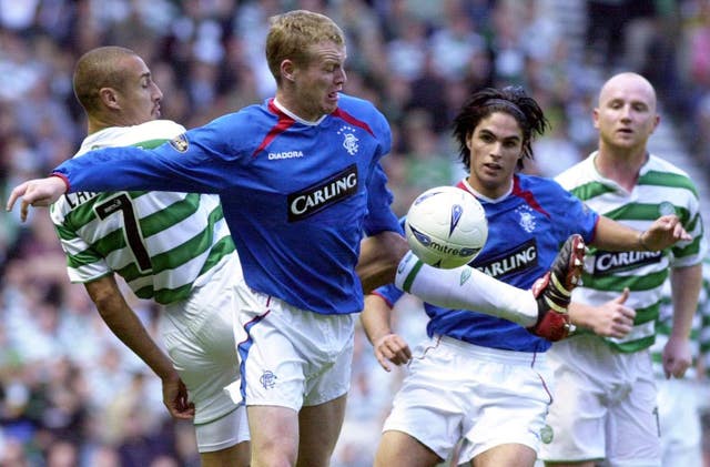 Mikel Arteta playing for Rangers