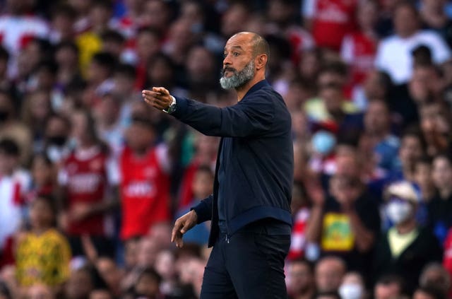 Nuno Espirito Santo on the touchline