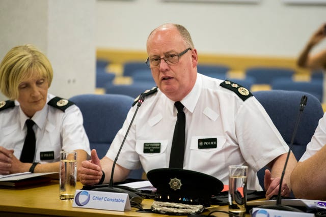 Former PSNI chief constable Sir George Hamilton (Liam McBurney/PA)