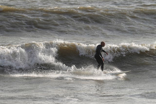 Surfer in the sea