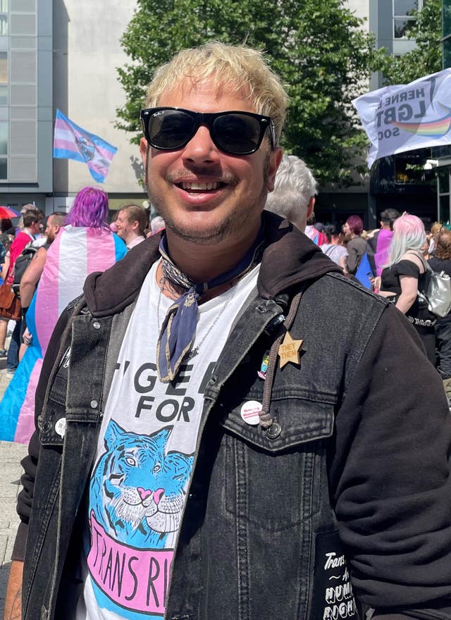 Trans Pride protest march draws tens of thousands to Brighton