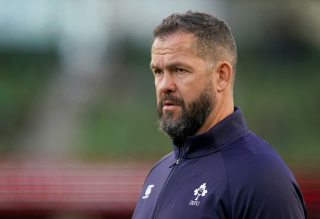 Ireland head coach Andy Farrell has named a six-two split of forwards and backs on his bench