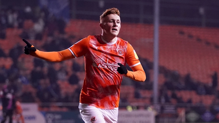Sonny Carey netted for Blackpool in their draw at Hull (Martin Rickett/PA)