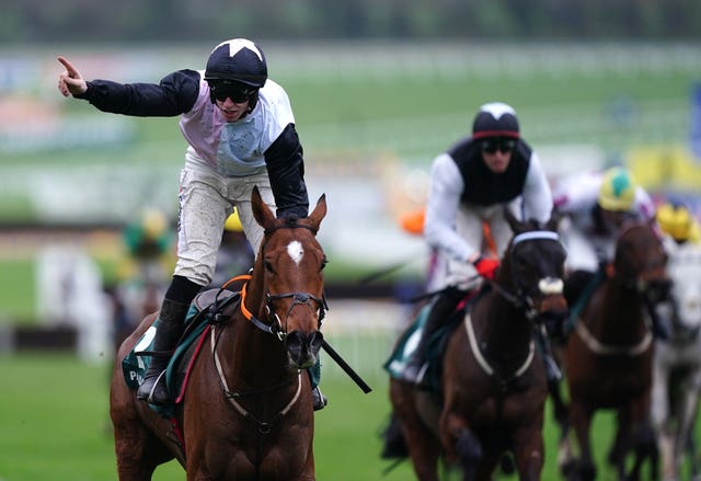 Teahupoo and Jack Kennedy winning last year's Stayers' Hurdle 