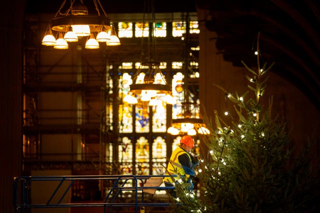 Xmas tree for Parliament Square